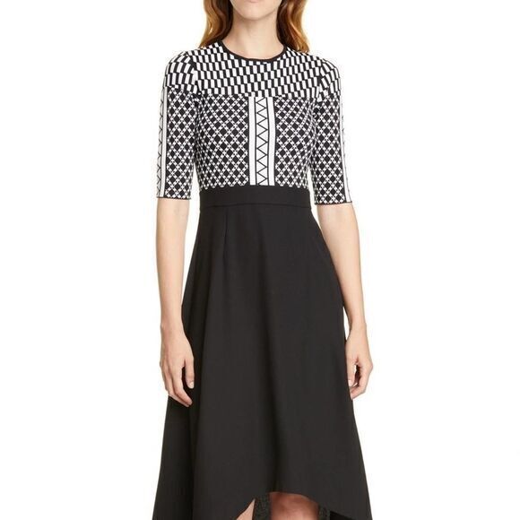 TED BAKER LONDON Tulip Skirt Colorblock Dress MEDIUM - Picture 1 of 7